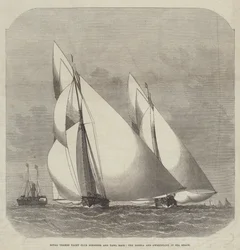 Royal Thames Yacht Club Schooner a Yawl Race, Egeria a Gwendoline v Sea Reach